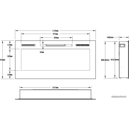 Электрокамин Aflamo Majestic 45 (черный)