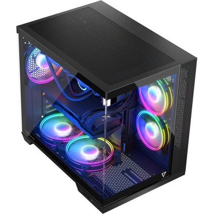 Корпус MODECOM Volcano Panorama Apex ARGB 3F Midi (темно-серый)