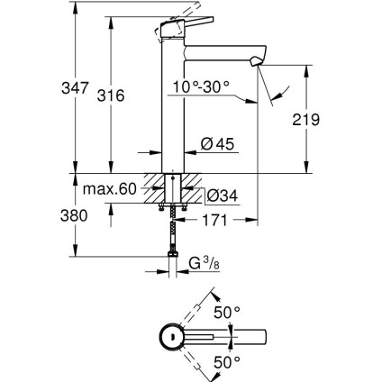 Смеситель Grohe Concetto XL 23920001