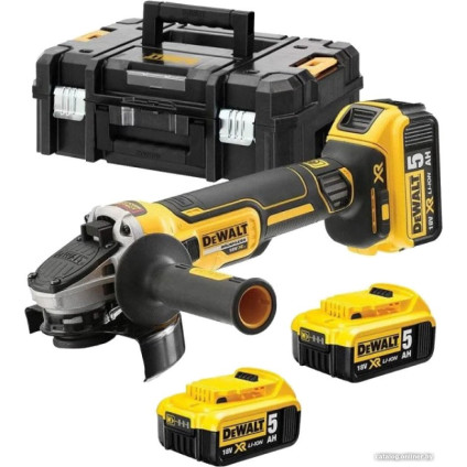 Угловая шлифмашина DeWalt DCG405P3 (с 3-мя АКБ, кейс)