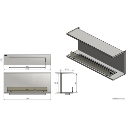 Биокамин Infire Inside C1000 Vers2