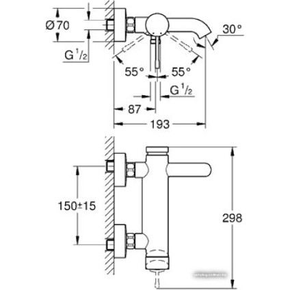 Смеситель Grohe Essence New 33624001 (хром)