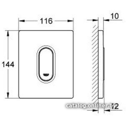Панель смыва Grohe Arena Cosmopolitan 38857000 (хром)