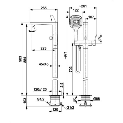 Смеситель KFA Malaga 452551061