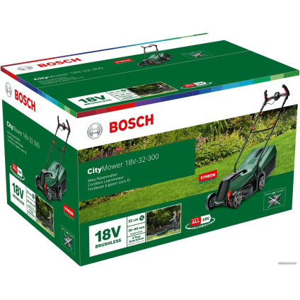 Газонокосилка Bosch CityMower 18V-32-300 06008B9A08 (без АКБ)
