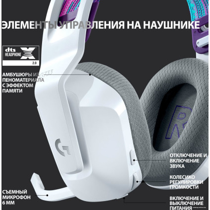 Наушники Logitech G733 Lightspeed Wireless (белый)