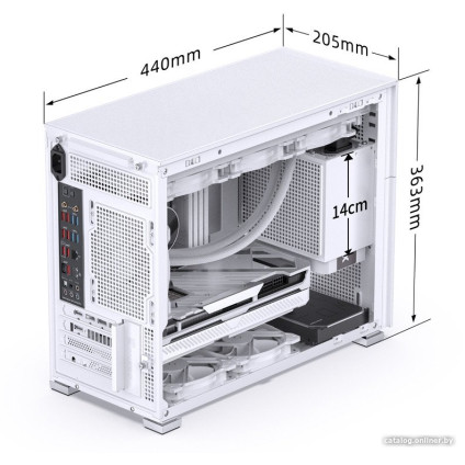 Корпус Jonsbo D31 Mesh Screen (белый)