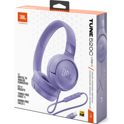 Наушники JBL Tune 520C USB-C (фиолетовый)