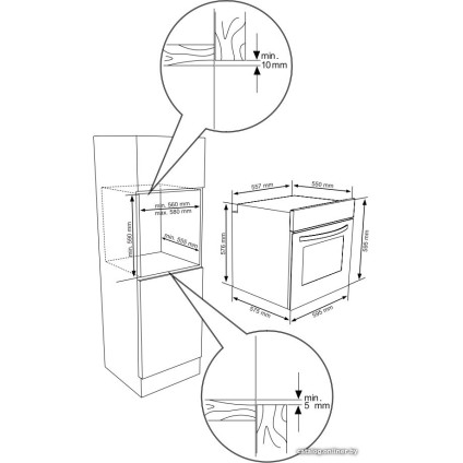 Электрический духовой шкаф Kernau KBO 0965 SK X
