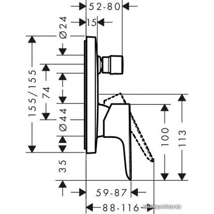 Смеситель Hansgrohe Talis E 71745340 (черный хром)