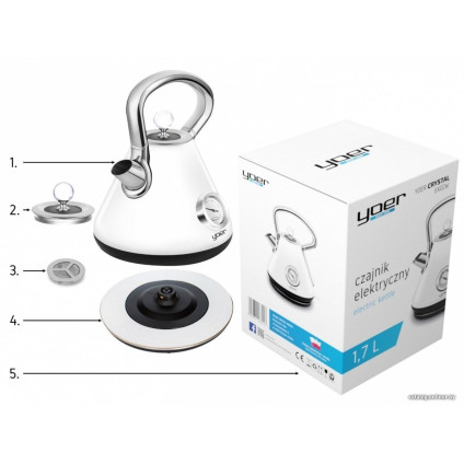 Электрический чайник Yoer Crystal EK02W