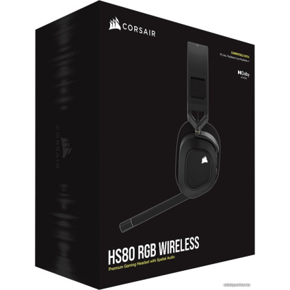 Наушники Corsair HS80 RGB Wireless (черный)