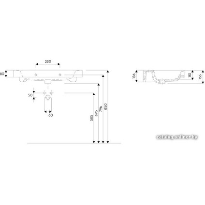 Умывальник Kolo Modo 80x48.5 [L31980]