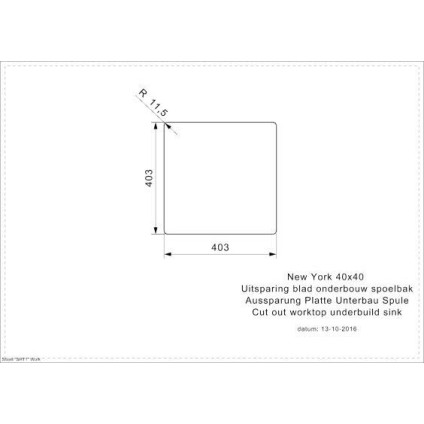 Кухонная мойка Reginox New York 40x40 (L) OKG Comfort Copper Rose R35122