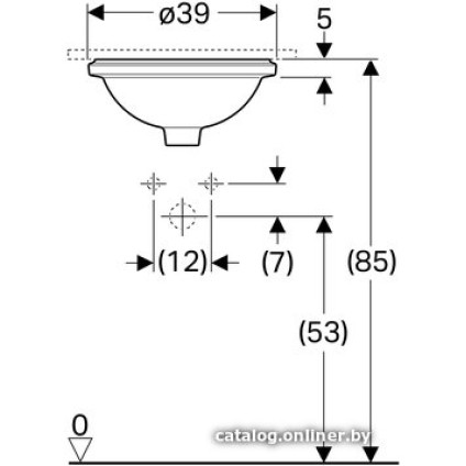 Умывальник Geberit VariForm 500.744.01.2