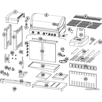 Газовый гриль для дачи Landmann Avalon PTS+ 6.1 12123