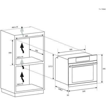 Электрический духовой шкаф Haier HWO60SM4FK3BH