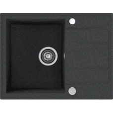 Кухонная мойка Kernau KGS V 4565A 1B1D Black Metallic