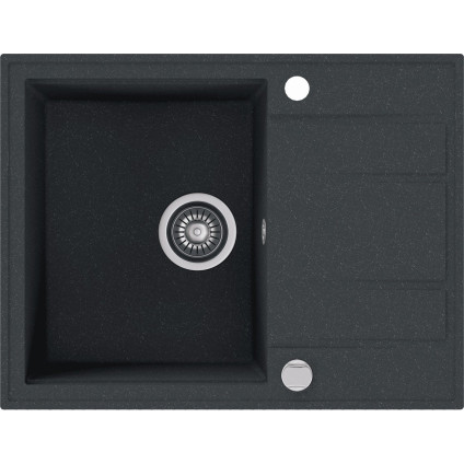 Кухонная мойка Kernau KGS V 4565A 1B1D Black Metallic