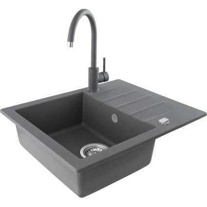 Кухонная мойка Kernau KGS A 4560 1B1D Grey Metallic