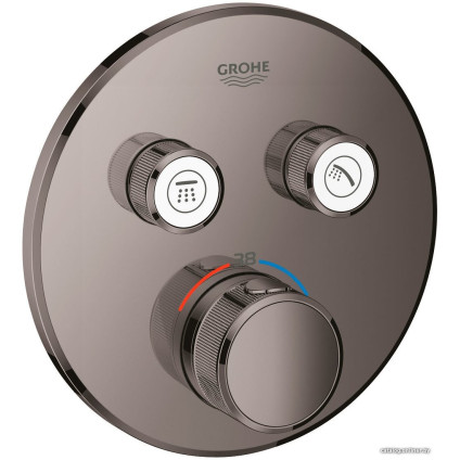 Смеситель без скрытого механизма Grohe Grohtherm SmartControl 29119A00 (темный графит)
