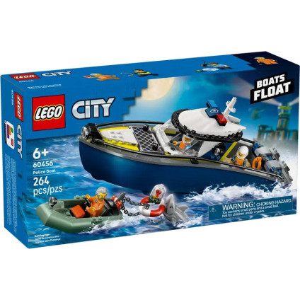 Конструктор LEGO City Полицейская погоня на лодке 60456