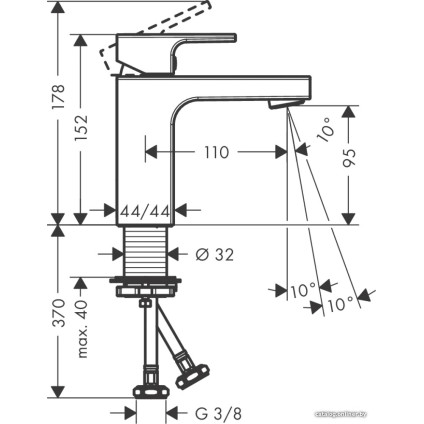 Смеситель Hansgrohe Vernis Shape 71569670