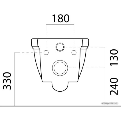 Унитаз подвесной GSI Classic [871211] (без сиденья)