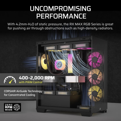 Вентилятор для корпуса Corsair iCUE LINK RX120 MAX RGB Triple Pack CO-9051034-WW