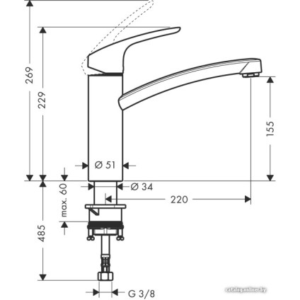 Смеситель Hansgrohe Focus 31806800