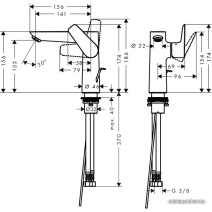 Смеситель Hansgrohe Talis E 71754670