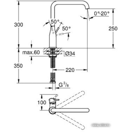 Смеситель Grohe Essence 30269AL0 (темный графит матовый)