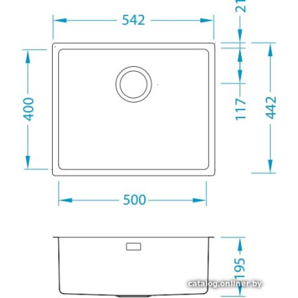 Кухонная мойка Alveus Kombino 50 F/S