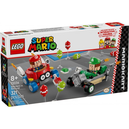 Конструктор LEGO Mario Kart – Малыш Марио против Малыша Луиджи 72034