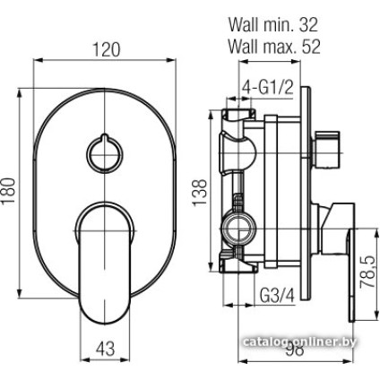 Смеситель Valvex Tube 2408640