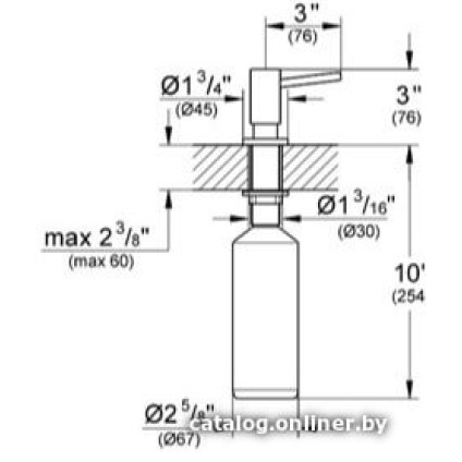 Дозатор для моющего средства Grohe Cosmopolitan 40535DC0 (сталь)