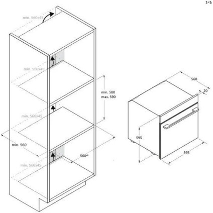 Электрический духовой шкаф Haier H6 ID2P5B3ECTB