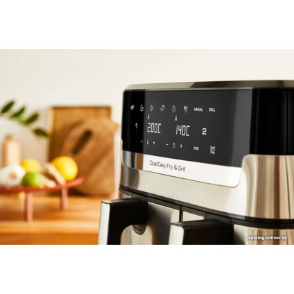 Аэрогриль (аэрофритюрница) Tefal Dual Easy Fry & Grill EY905D10