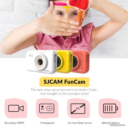 Экшен-камера SJCAM FunCam (белый)