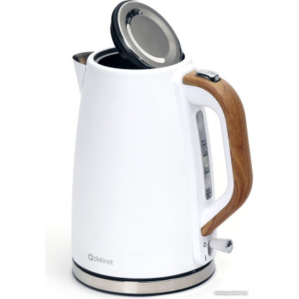 Электрический чайник Platinet Velvet Wooden (белый)