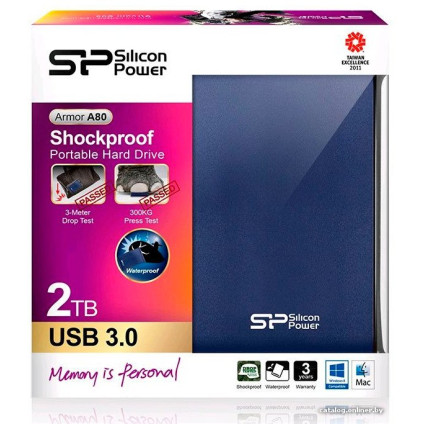 Внешний накопитель Silicon-Power Armor A80 2TB (SP020TBPHDA80S3B)