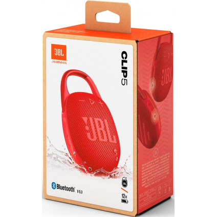 Беспроводная колонка JBL Clip 5 (красный)
