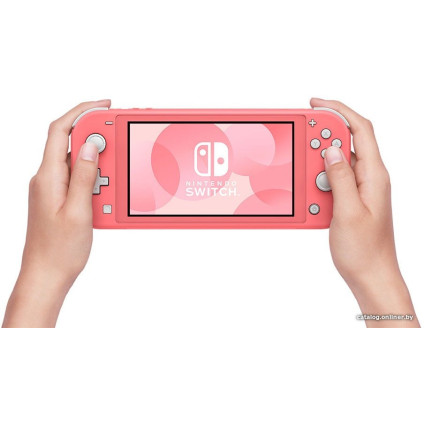 Игровая приставка Nintendo Switch Lite (розовый + Animal Crossing: New Horizons)