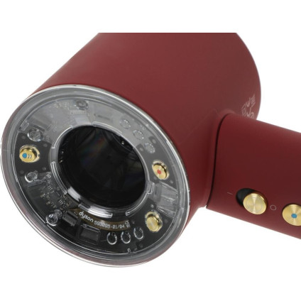 Фен Dyson HD16 Supersonic Nural Curly+Coily (евровилка, красный бархат/золотой)