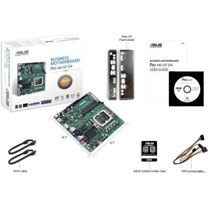 Материнская плата ASUS Pro H610T D4-CSM