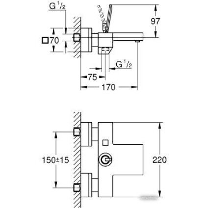 Смеситель Grohe Eurocube Joy 23666000
