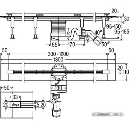 Трап/канал Viega Advantix Vario 4965.10 686277