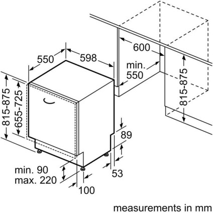 Встраиваемая посудомоечная машина Siemens SN63HX14CE
