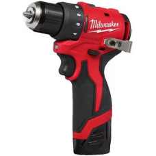 Дрель-шуруповерт Milwaukee M12 BLDDRC-202C 4933499686 (с 2-мя АКБ, кейс)