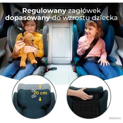 Детское автокресло KinderKraft Junior Fix I-size (зеленый изумруд)